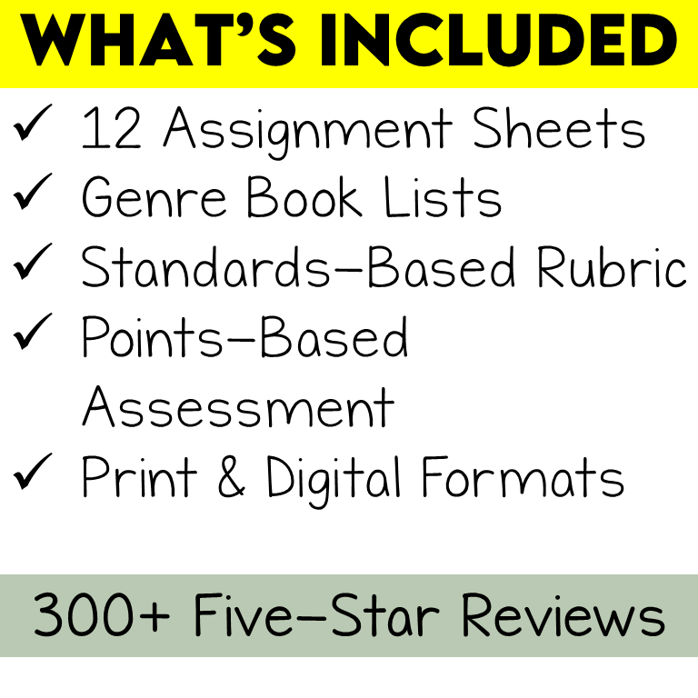 12 Genre Book Reports