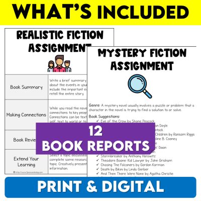 12 Genre Book Reports