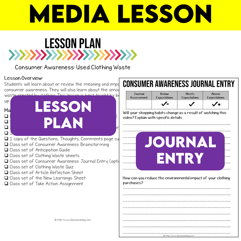 Media Literacy: Consumer Awareness Lesson - Clothing Waste