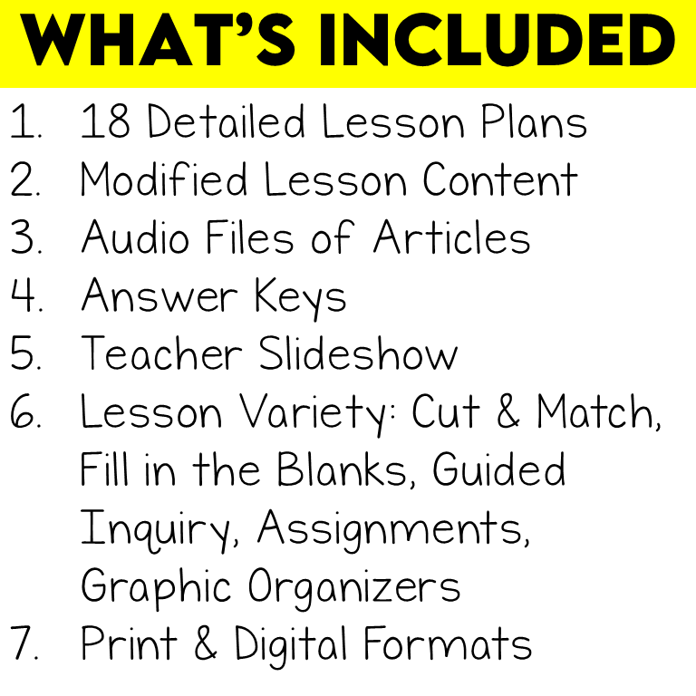 Grade 6 Social Studies Strand B Modified Ontario Curriculum