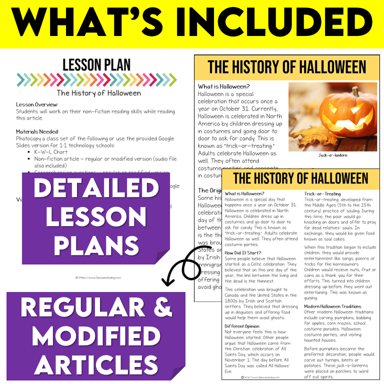 Halloween Non-Fiction Article