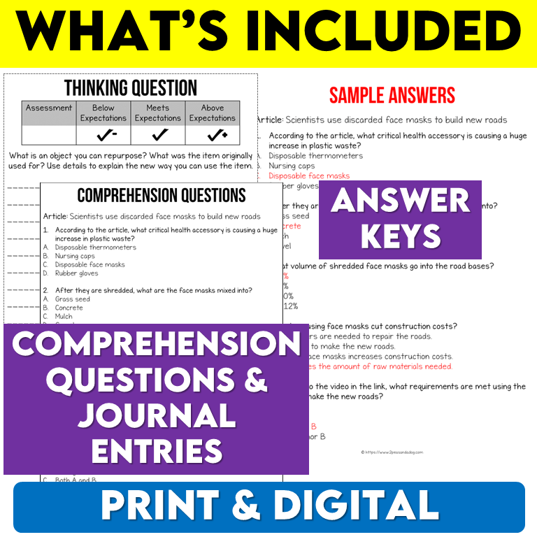 Middle School ELA Sub Plans - Topic Repurposing