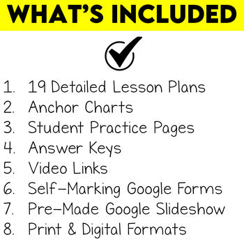 Middle School Greek Roots Morphology Unit and Worksheets