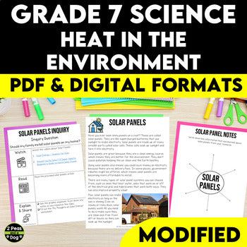 Grade 7 Science Heat in the Environment Modified Unit