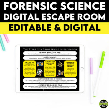 Forensic Science Digital Escape Room