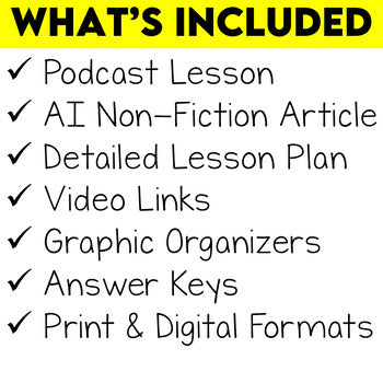 Middle School Geography Sub Plans - Artificial Intelligence Energy Use
