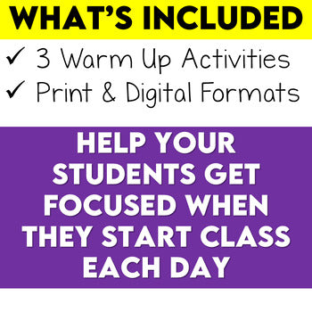 Daily Warm-Up Activities