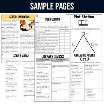 Grade 6 Language Arts Ontario Full Year ELA Program