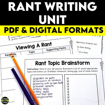 Rant Writing Unit