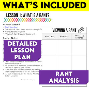 Rant Writing Unit