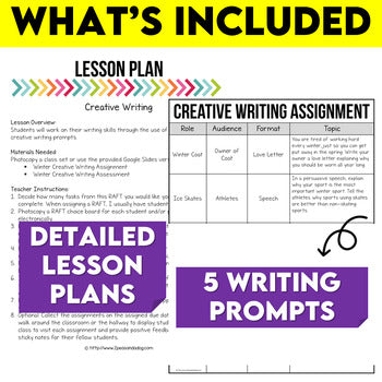 Winter Creative Writing Assignment