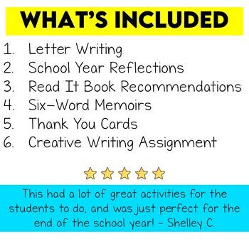 End of the Year Activities