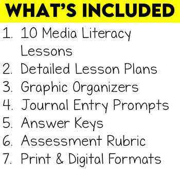 Media Literacy Bundle 1 - Consumer Awareness Lessons