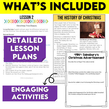 Middle School Christmas Activities Bundle