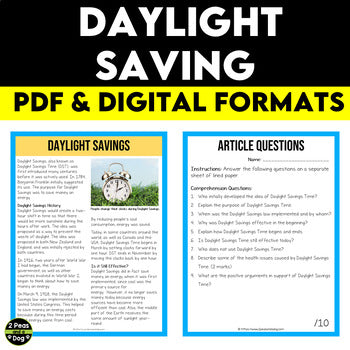Daylight Saving Non-Fiction Article