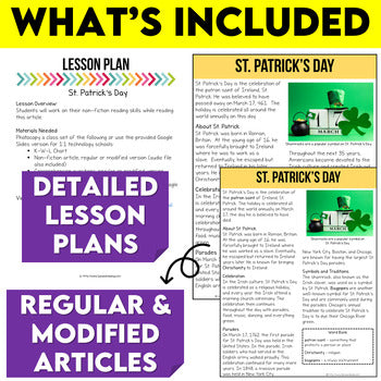 St. Patrick's Day Non-Fiction Article