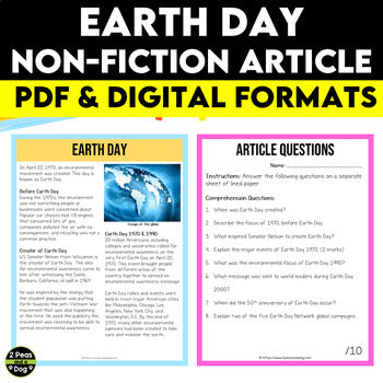Earth Day Non-Fiction Article