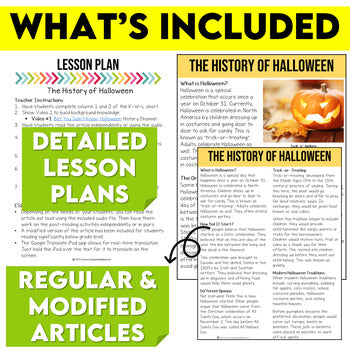Halloween Non-Fiction Article