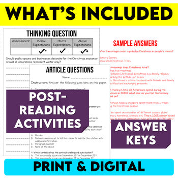 Christmas Non-Fiction Article
