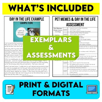 Pet Memes Narrative Writing Assignment