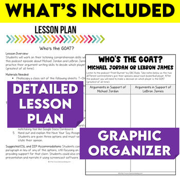 Persuasive Writing Assignment Michael vs LeBron