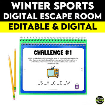Winter Sports Digital Escape Room