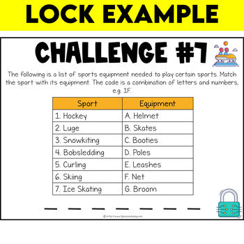 Winter Sports Digital Escape Room