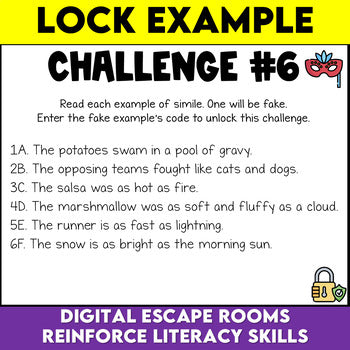 Poetry Digital Escape Room