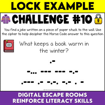 Book Themed Digital Escape Room