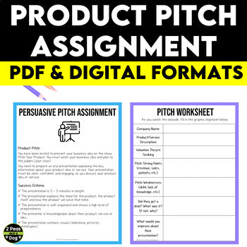 Persuasive Oral Presentation Product Pitch Assignment