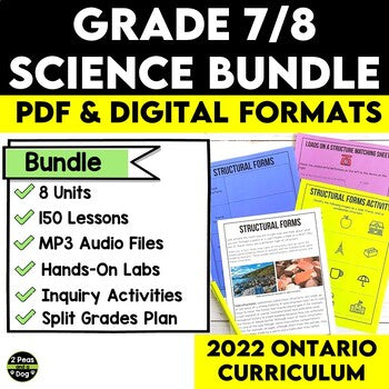 Grade 7/8 Science Unit Bundle