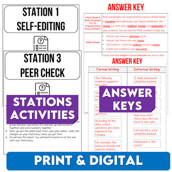 Argumentative Essay Writing Unit
