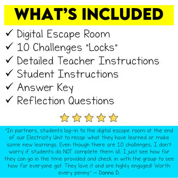 Electricity Digital Escape Room