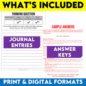 Podcast Listening Comprehension Lesson - QR Code Restaurant Menus