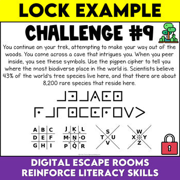 Biodiversity Digital Escape Room Grade 6 Science Ontario