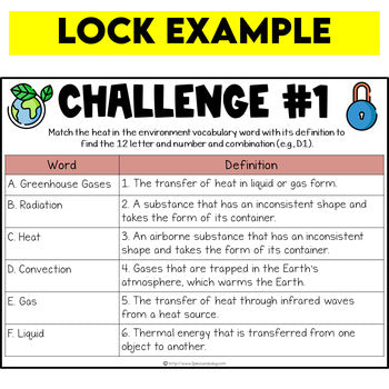 Heat in the Environment Digital Escape Room Grade 7 Science Ontario
