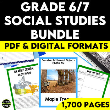 Grade 6/7 Social Studies Bundle Ontario Curriculum