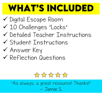 Pure Substances and Mixtures Digital Escape Room Grade 7 Science Ontario