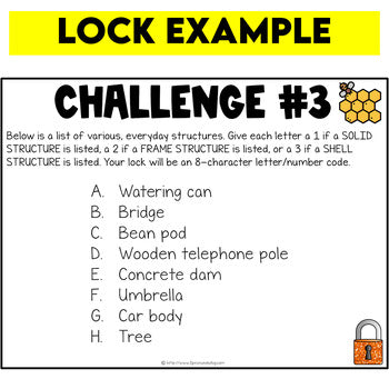 Structures and Mechanisms Digital Escape Room Grade 7 Science Ontario