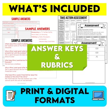 Full Year Middle School English Language Arts Lesson Bundle 1