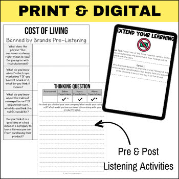 Podcast Listening Comprehension Lesson - Banned By Brands