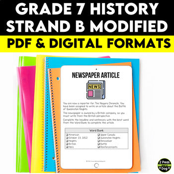 Grade 7 History Strand B Modified Ontario Curriculum