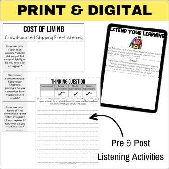 Podcast Listening Comprehension Lesson - Crowdsourced Shipping
