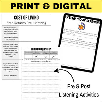 Podcast Listening Comprehension Lesson - The End of Free Returns