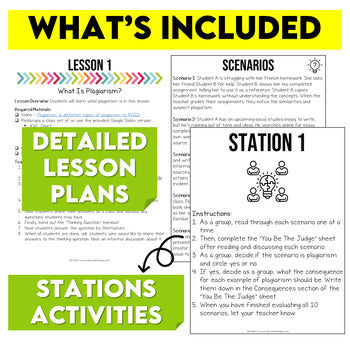 Middle School Plagiarism Unit