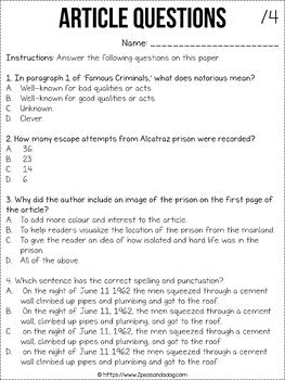 Alcatraz Non-Fiction Article