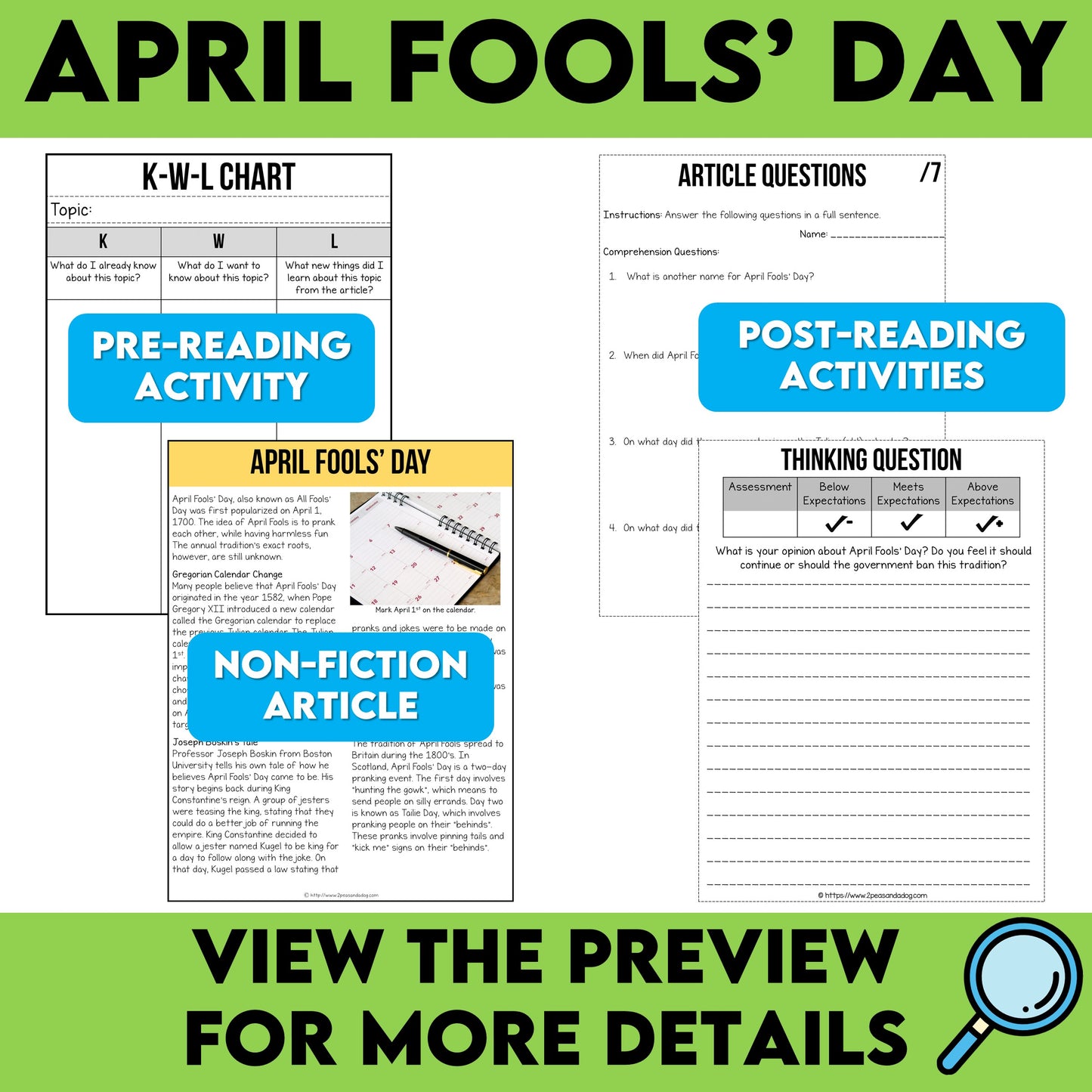 April Fools' Day Non-Fiction Article