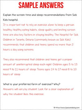 Benefits of Exercise Non-Fiction Article