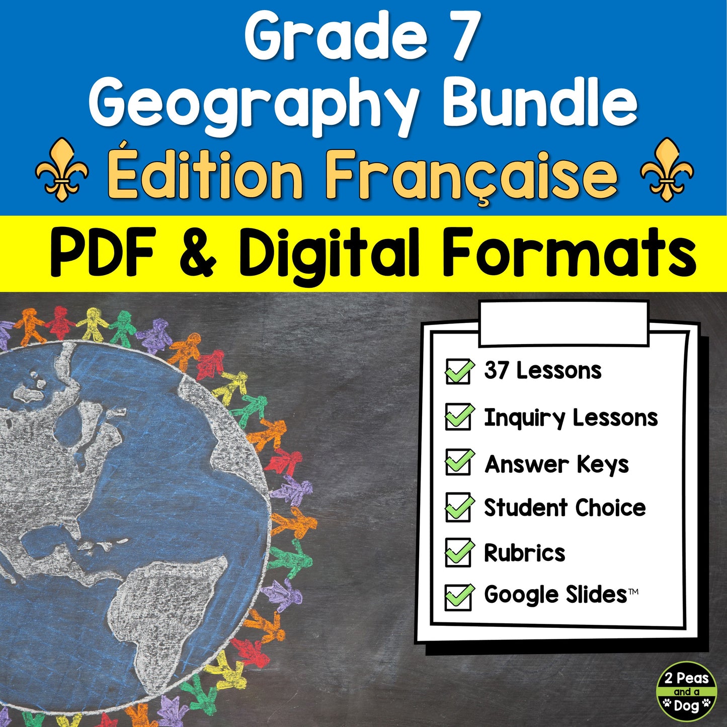 Grade 7 Geography Units Ontario Curriculum French Edition Bundle