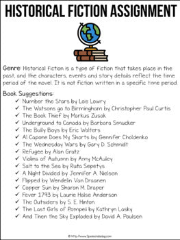 Historical Fiction Book Report